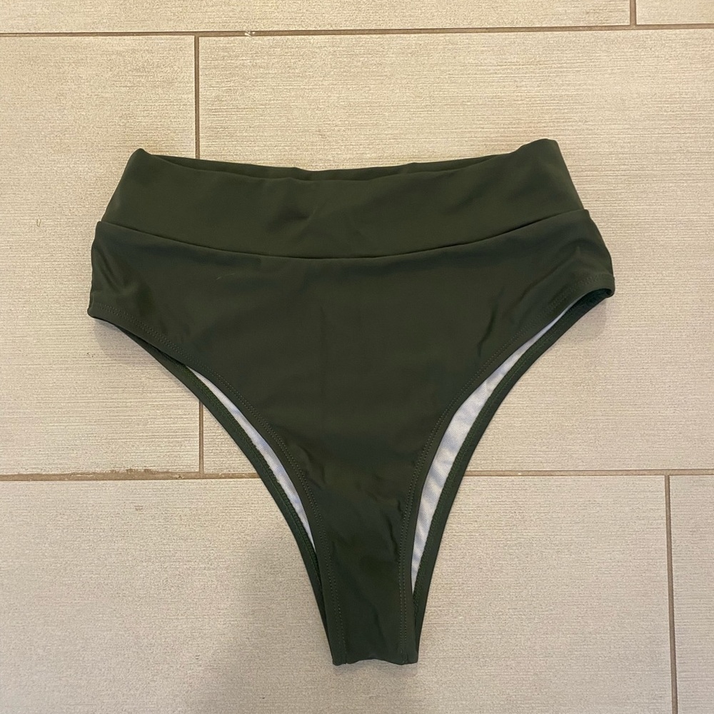 Dark green womens medium cheeky bikini bottom